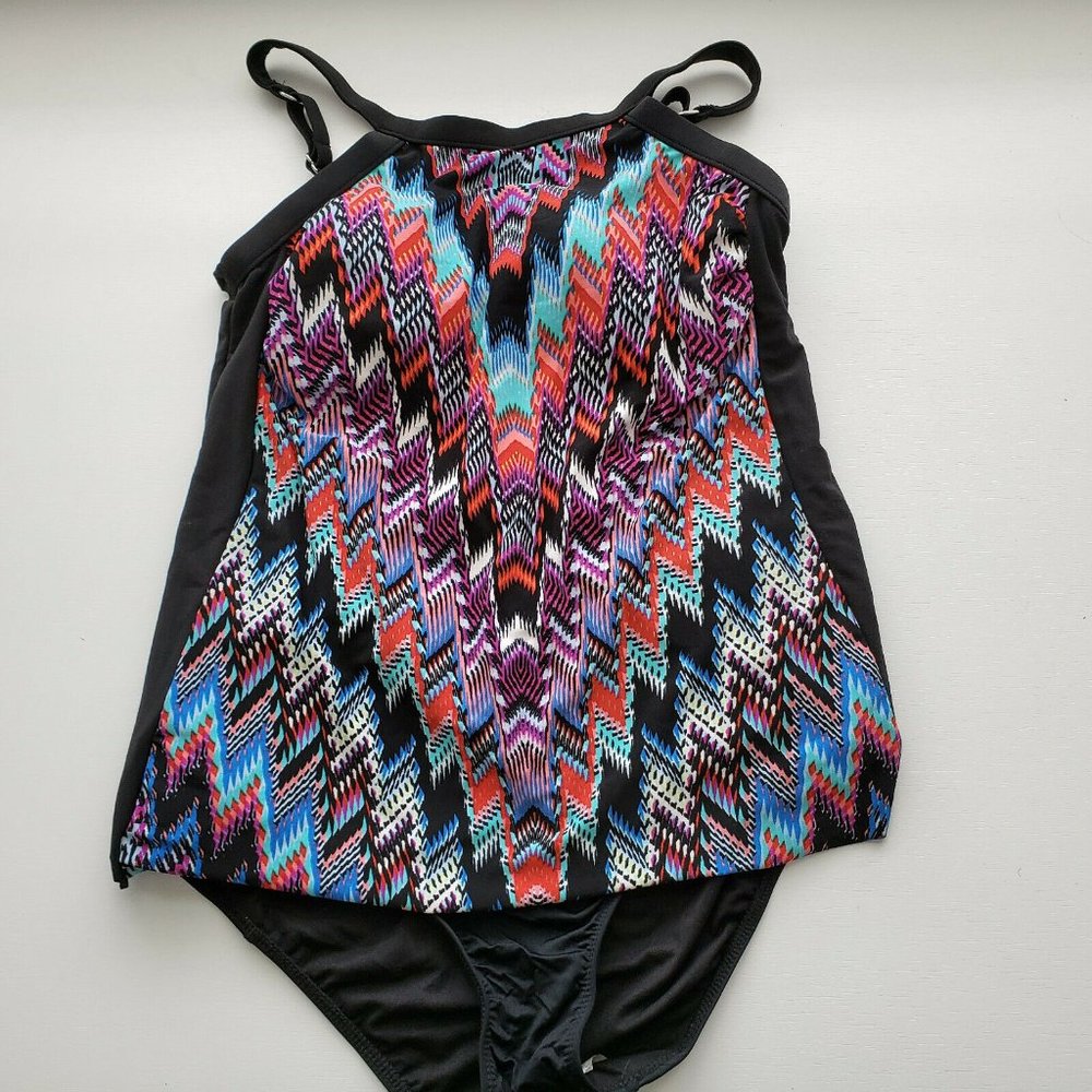 Aqua Green And Mossimo NWT Tankini With Bottom - Picture 3 of 8